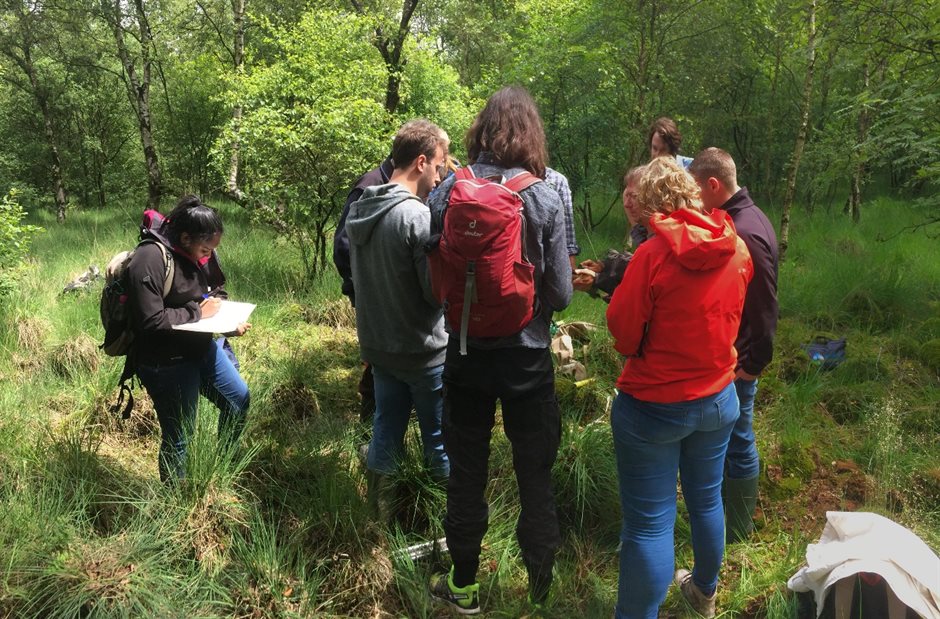 Onderzoek met studenten, juni 2017 (foto: A. Verbers).